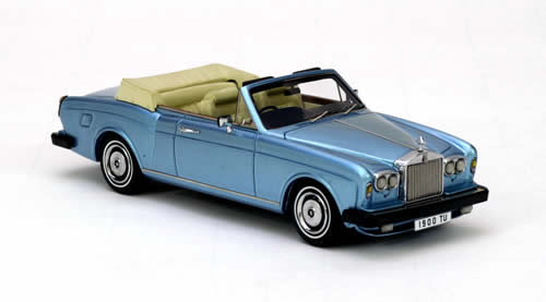 rolls-royce corniche convertible - blue met NEO44190 Модель 1:43