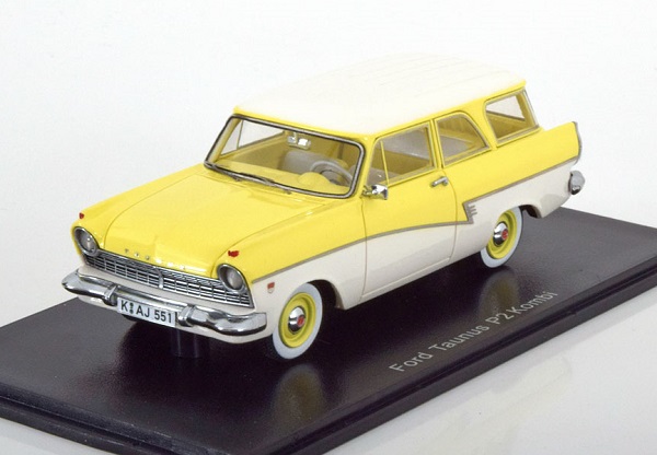 Модель 1:43 Ford Taunus P2 Turnier - yellow/white