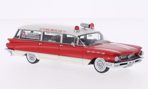 buick flxible premier ambulance "fire rescue"(скорая медицинская помощь) NEO44687 Модель 1:43