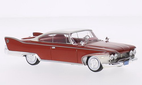 Модель 1:43 Plymouth Fury Hardtop Coupe (2-door) - red/white