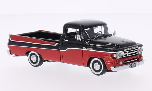 dodge d100 sweptside pickup - red/black NEO44842 Модель 1:43