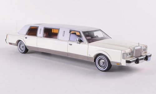 lincoln town car formal limousine stretch - white NEO45336 Модель 1:43