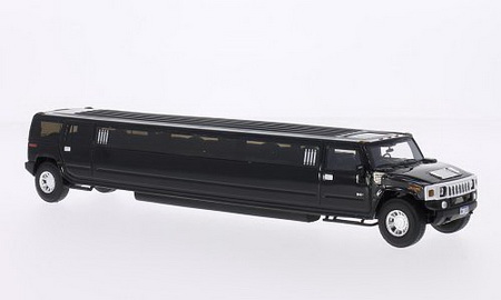 hummer h2 stretch limousine - black NEO45350 Модель 1:43