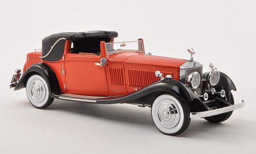 rolls-royce phantom ii owen sedanca coupe - red/black NEO45407 Модель 1:43