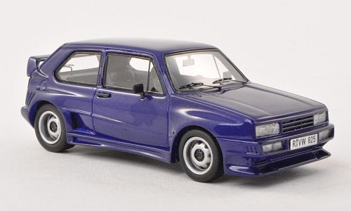 Модель 1:43 Volkswagen Golf GTO тюнинг RIEGER - blue met
