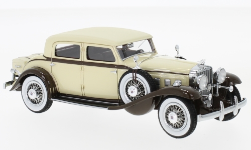 stutz dv32 monte carlo sedan by weymann 1933 beige/brown NEO46865 Модель 1:43