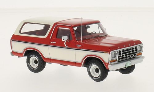 Модель 1:43 Ford Bronco 4x4 1978 Red/White