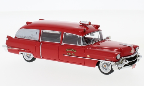 Модель 1:43 Cadillac Miller Ambulance (скорая медицинская помощь) - red