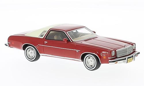 chevrolet malibu coupe 1974 red/light beige NEO47185 Модель 1:43