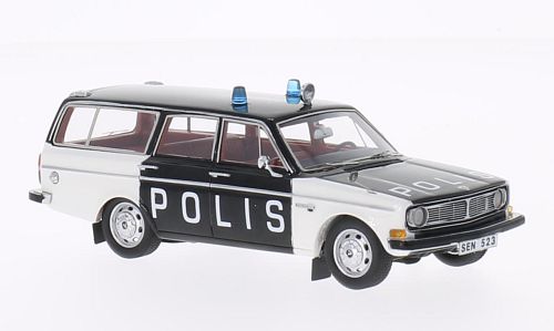 Модель 1:43 Volvo 145 «POLIS» (полиция Швеции) - black/white