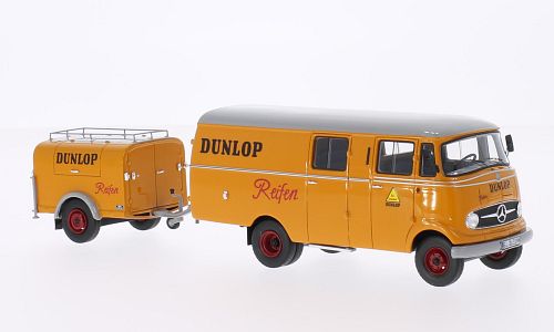 mercedes-benz l 319 «dunlop» с прицепом NEO96805 Модель 1:43