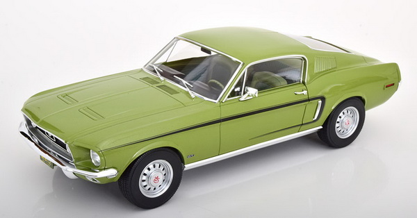 Ford Mustang Fastback GT - 1968 - Light green met. 122704 Модель 1:12