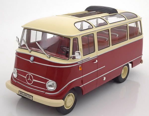 Модель 1:18 Mercedes-Benz O 319 Bus - red/beige