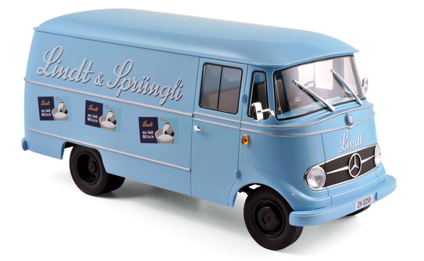 mercedes-benz l 319 "lindt & sprüngli" фургон - light blue 183418 Модель 1:18