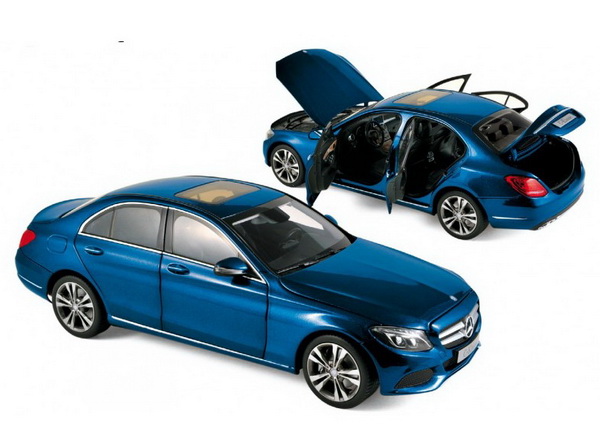 Модель 1:18 Mercedes-Benz C-class Avantgarde (W205) - blue met