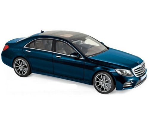Модель 1:18 Mercedes-Benz S-class AMG-Line (V222) - dark blue met