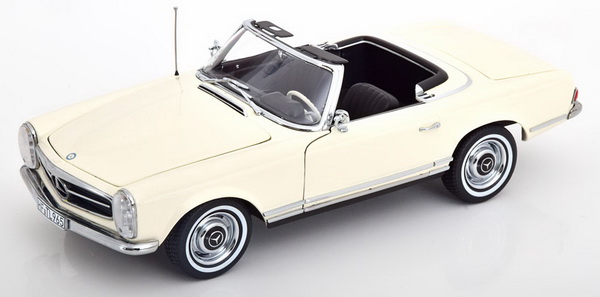 Модель 1:18 Mercedes-Benz 230 SL (W113) Cabrio Softtop - 1963 - White