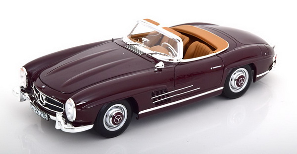 Модель 1:18 Mercedes-Benz 300 SL Roadster - 1957 - Dark red