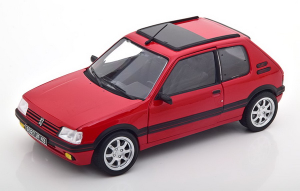 Peugeot 205 GTi with PTS Rims - red 184848 Модель 1:18
