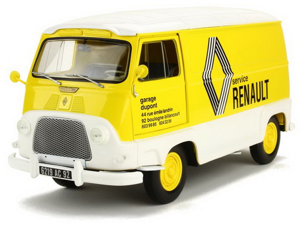 renault estafette фургон "assistance renault" 1972 yellow/white 185168 Модель 1:18