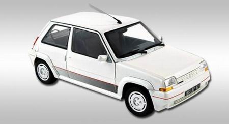 Модель 1:18 Renault 5 GT Turbo version 1 white Nacre