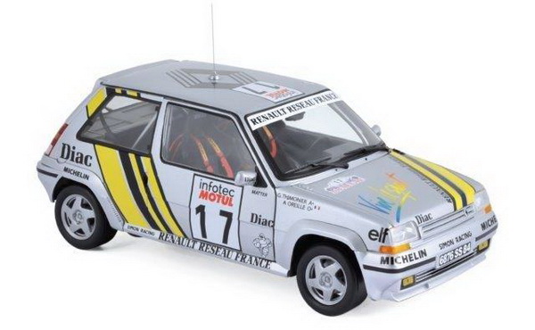 Модель 1:18 Renault 5 GT Turbo №17 «Supercinq» Tour de Corse (Jean «Jeannot» Ragnotti - Pierre Thimonier)
