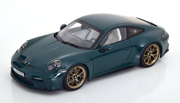 Модель 1:18 Porsche 911 (992 II) GT3 Touring 2021 - dark green