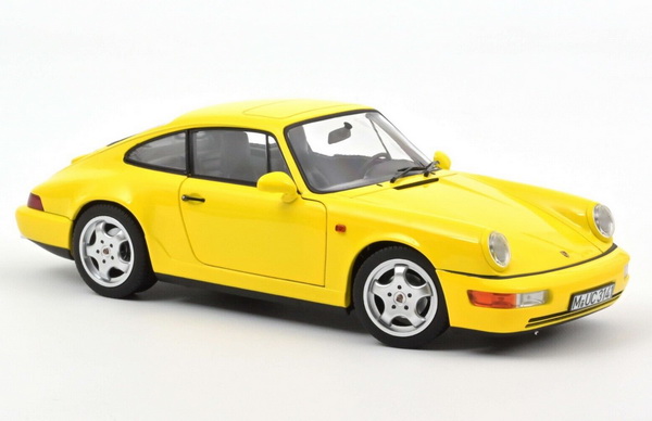 Porsche 911 (964) Carrera 2 - 1990 - Yellow 187328 Модель 1:18
