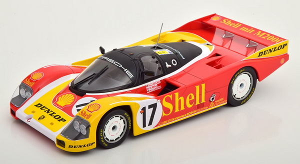 Porsche 962 C №17 Shell 24h Le Mans (Klaus Ludwig - Stuck - Bell) (L.E.1000pcs) 187413 Модель 1:18