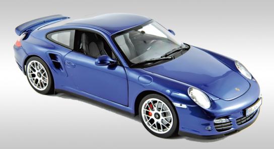 porsche 911 turbo - aqua blue 187621 Модель 1:18