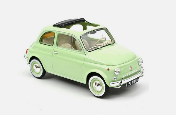 FIAT 500 L w/ Birth Pack - 1968 - Mint Green 187773 Модель 1:18