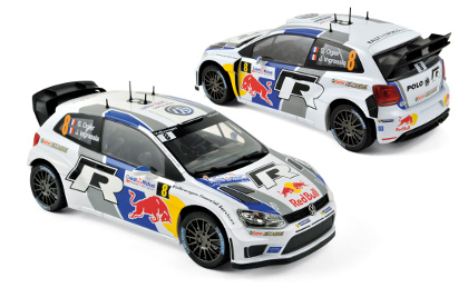 Модель 1:18 Volkswagen Polo R WRC №8 Winner Rally France, World Champion (Sebastien Ogier - Julien Ingrassia)