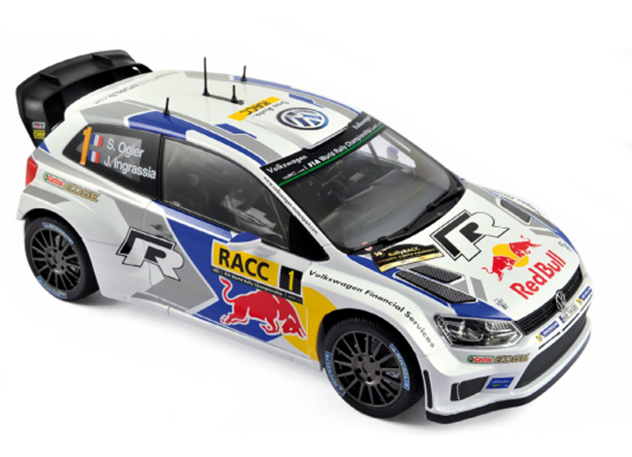 Модель 1:18 Volkswagen Polo R WRC №1 World Champion, Winner Rally RACC Catalunya (Sebastien Ogier - Julien Ingrassia)