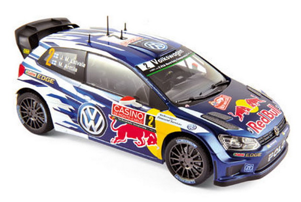 Модель 1:18 Volkswagen Polo R WRC №2 Rallye Monte-Carlo (Jari-Matti Latvala - Miikka Anttila)