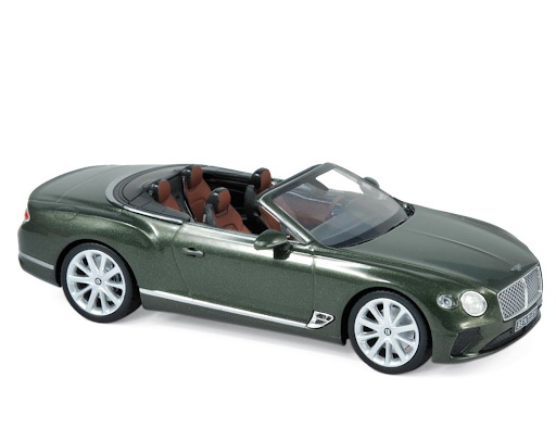 Модель 1:43 Bentley Continental GTC Convertible - verdant met