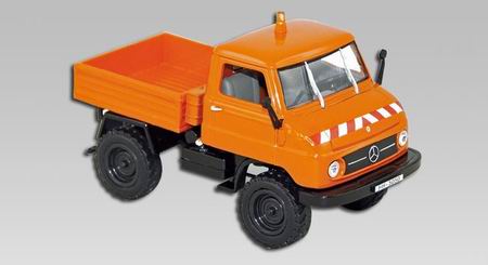 mercedes-benz unimog u 411 - orange 351173 Модель 1:43