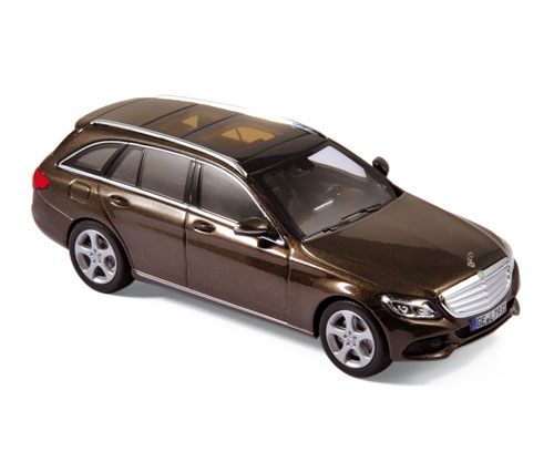 mercedes-benz c-class estate exclusive (s205) - brown met 351322 Модель 1:43