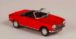 peugeot 204 convertible - red 472441 Модель 1:43