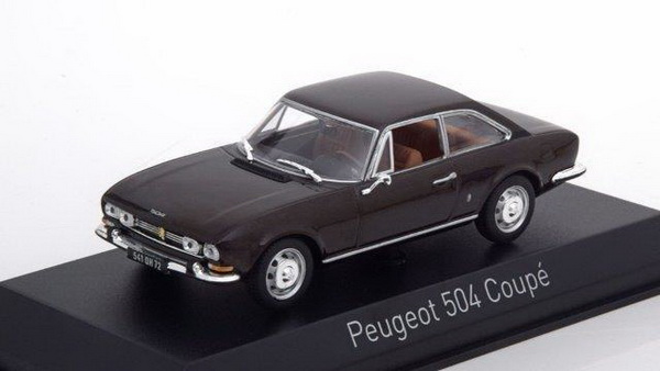 Модель 1:43 Peugeot 504 Coupe - brown met