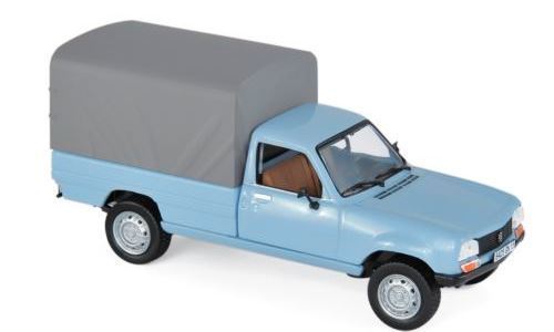 peugeot 504 pickup 4x4 с тентом - clear blue 475447 Модель 1:43
