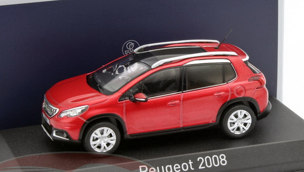 Модель 1:43 Peugeot 2008 кроссовер (рестайлинг) - red met