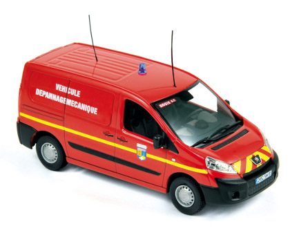 Модель 1:43 Peugeot Expert «Pompiers Vehicule Depannage Mecanique» (пожарный)