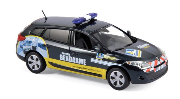renault megane estate "gendarmerie recrutement" (жандармерия Франции) 2012 517648 Модель 1:43