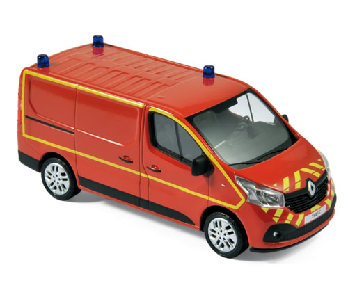 renault trafic pompier (пожарный фургон) 2014 518021 Модель 1:43