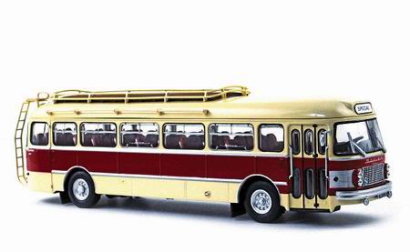 saviem sc 1 автобус - ivory/red 521009 Модель 1:43