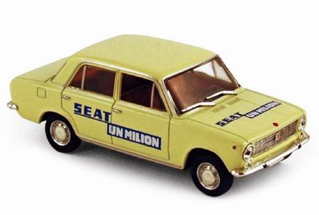 seat 124 «un milione» - yellow 740075 Модель 1:43