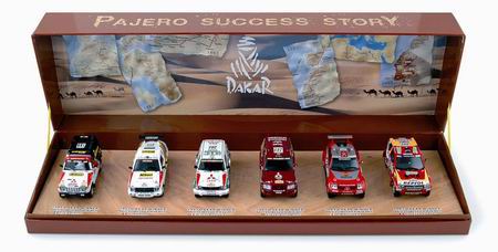 Модель 1:43 Mitsubishi Pajero Winner Dakar (85/92/97/01/03/07) (Набор 6шт.)