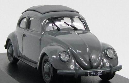 volkswagen 1200 beetle - grey 840003 Модель 1:43