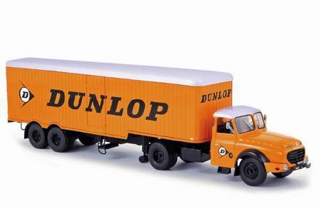 Модель 1:43 Willeme LD610 «Dunlop» седельный тягач с п/прицепом