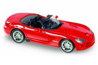 dodge viper cabrio - red 950025 Модель 1:43